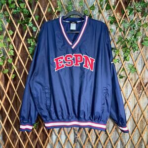 Vintage Y2K ESPN 1990s embroider collegiate arc windbreaker